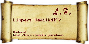 Lippert Hamilkár névjegykártya